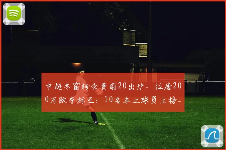 中超冬窗转会费前20出炉，拉唐200万欧夺标王，10名本土球员上榜_海港_欧元_杨希